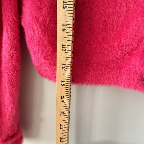 Free People One Allegra Cardigan Hot Pink Size Small XSmall - Picture 7 of 10